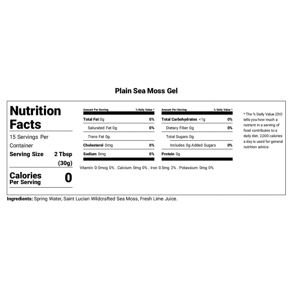 Sea Moss Gel - Original Flavor 16oz