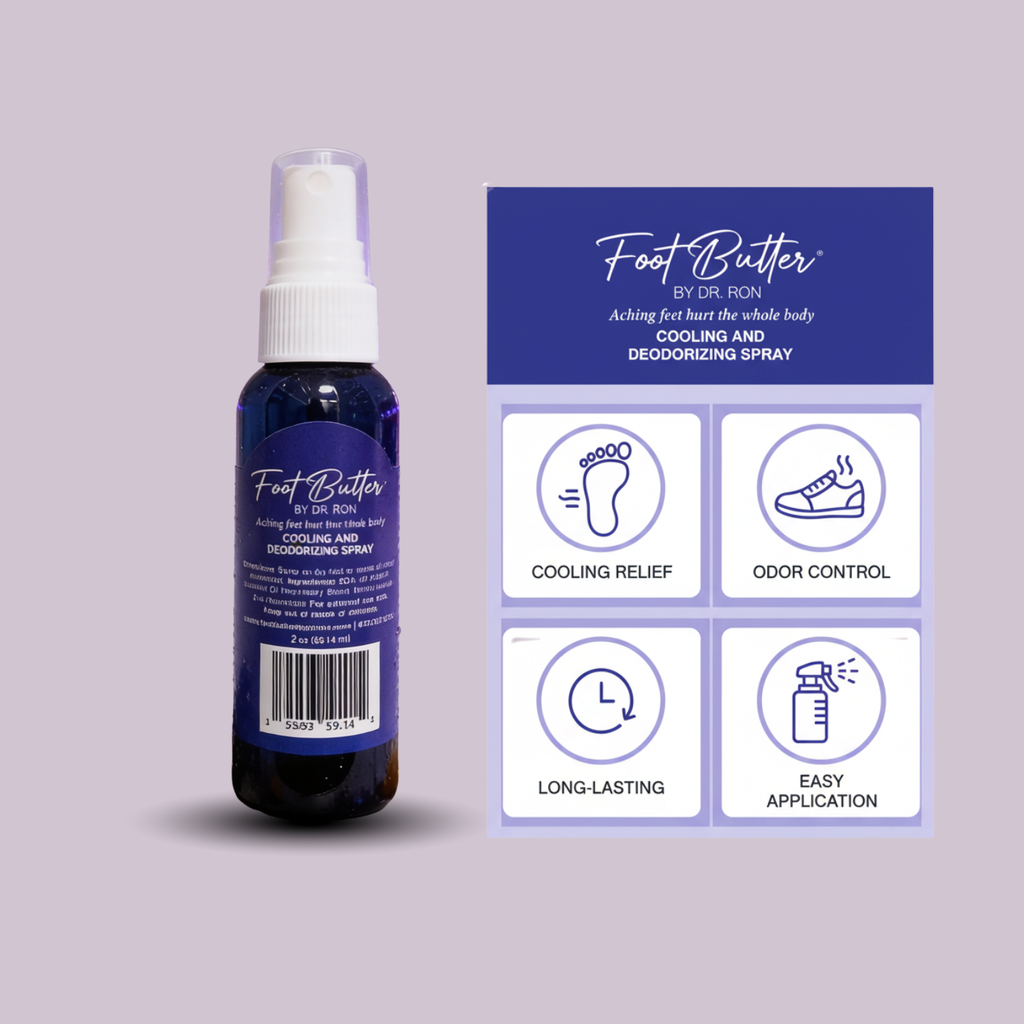 Lavender Cooling & Deodorizing Foot Spray – 2 oz Freshness & Odor Control