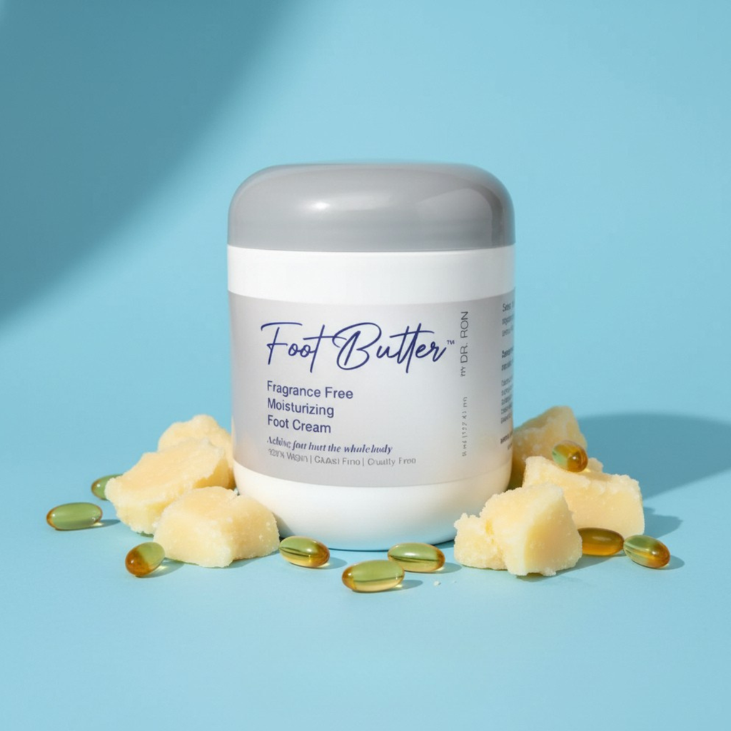 Fragrance-Free Foot Butter Massage Cream – Deep Moisture for Dry, Sensitive Feet