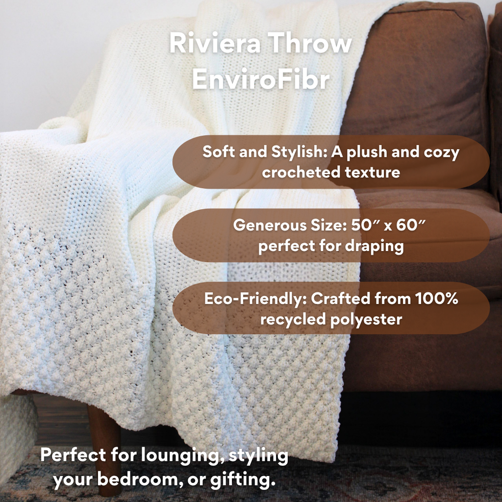 Riviera Throw EnviroFibr: 100% Polyester
