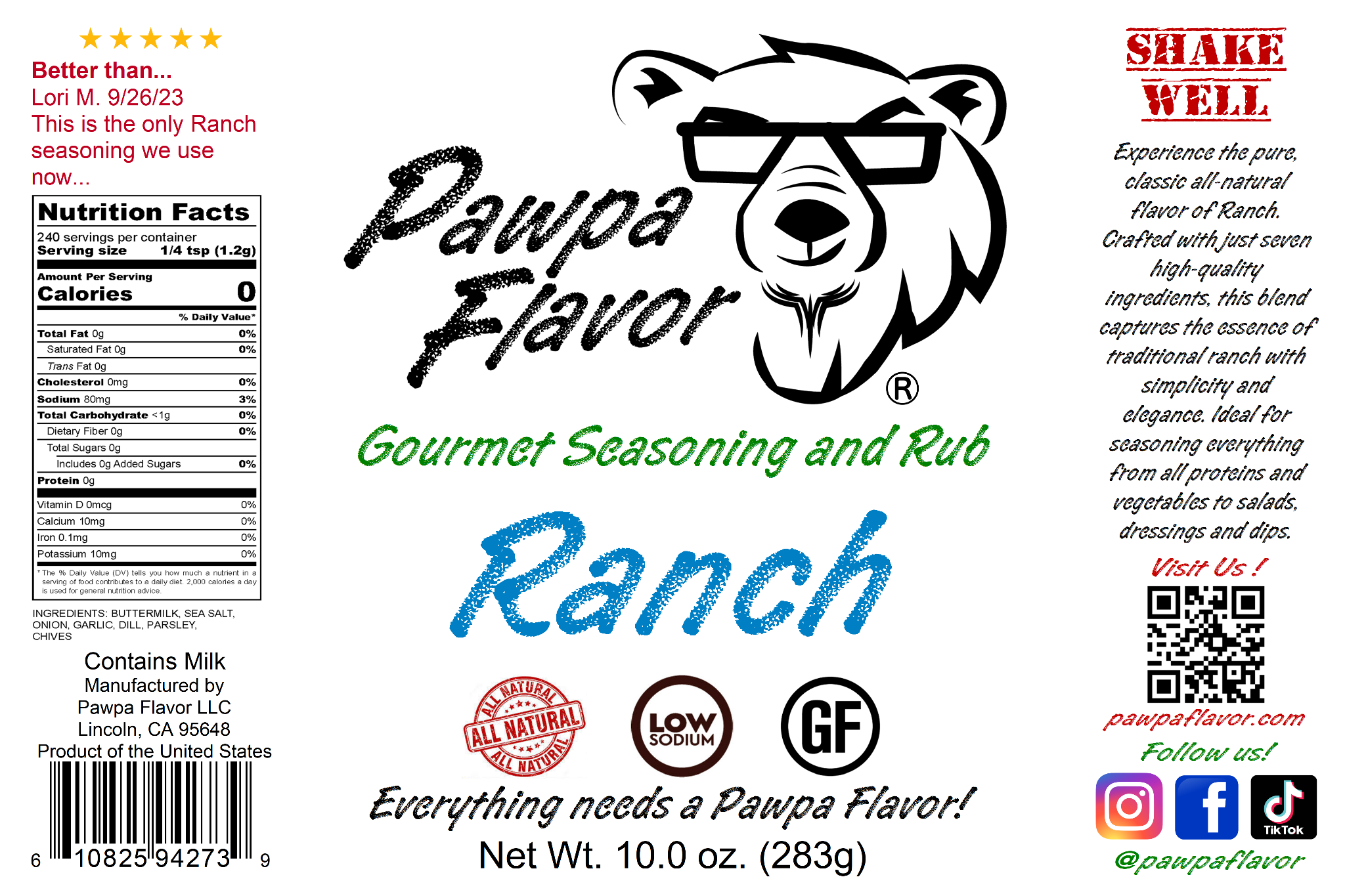 Pawpa Flavor Ranch
