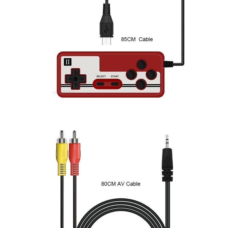 400-In-1 Handheld Game Console with 2 Player Controller & TV Connection