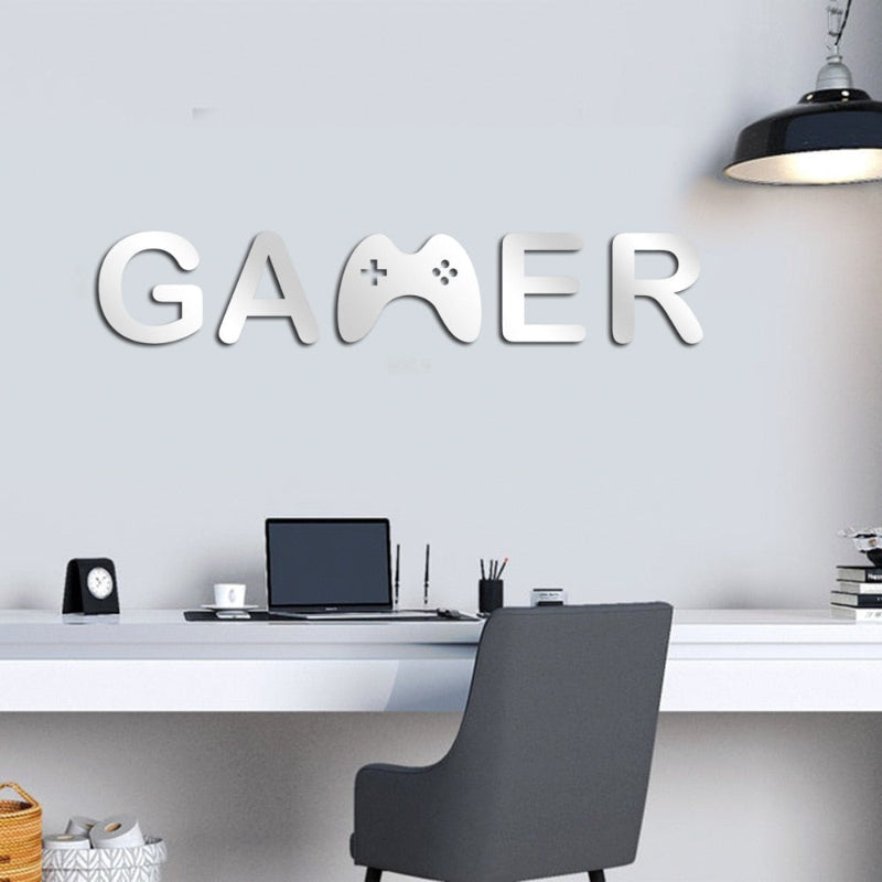 Acrylic Mirror Gamer Wall Decal