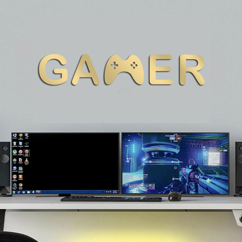 Acrylic Mirror Gamer Wall Decal