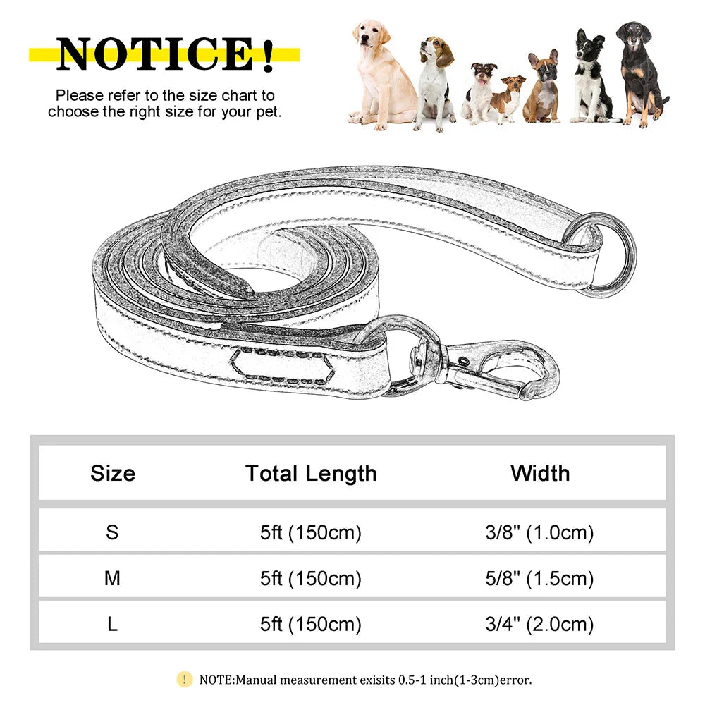 The Classic Leather Lead - Premium Dog Leash