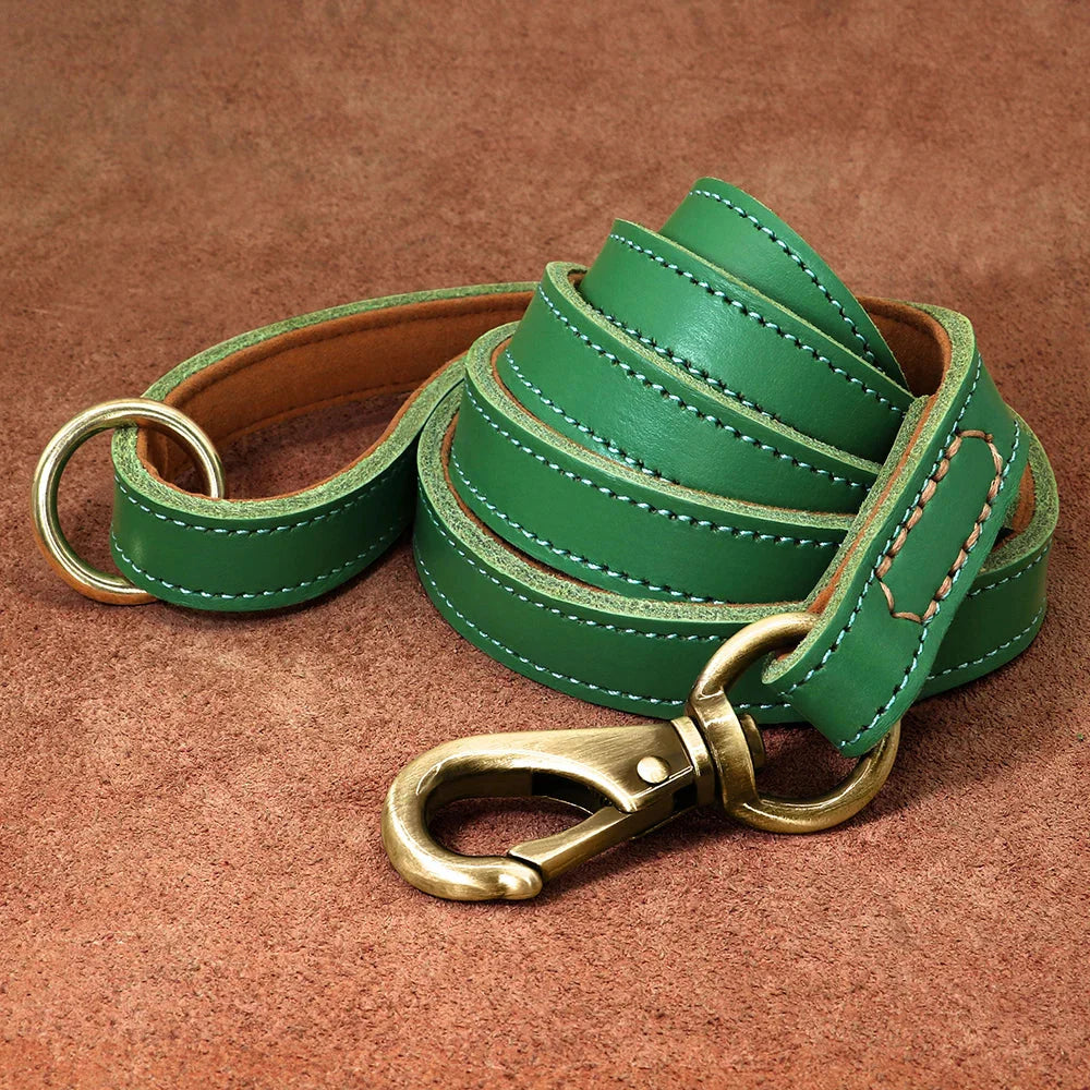 The Classic Leather Lead - Premium Dog Leash