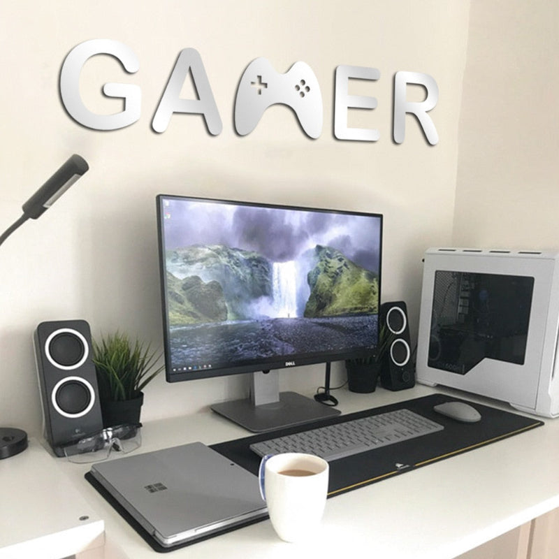 Acrylic Mirror Gamer Wall Decal