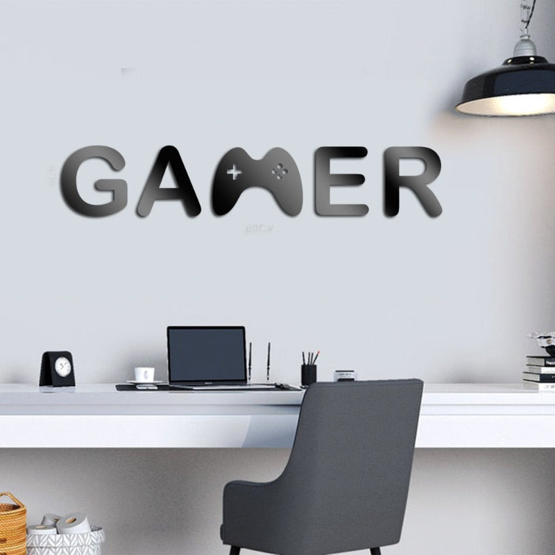 Acrylic Mirror Gamer Wall Decal
