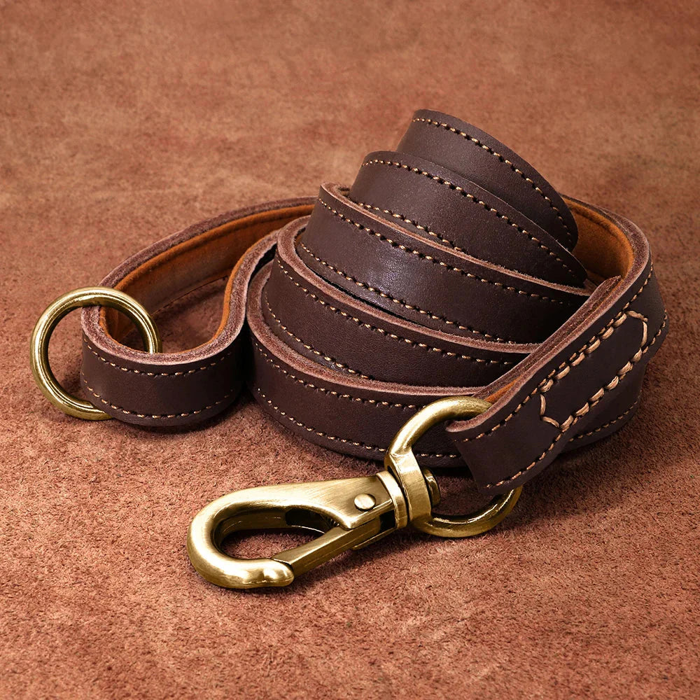 The Classic Leather Lead - Premium Dog Leash