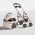【One-Pull Open】2 in 1Foldable Pet Travel Carrier for Small/Medium Dogs Cats up to 50lbs Detachble Portable Pet Bag stroller pet