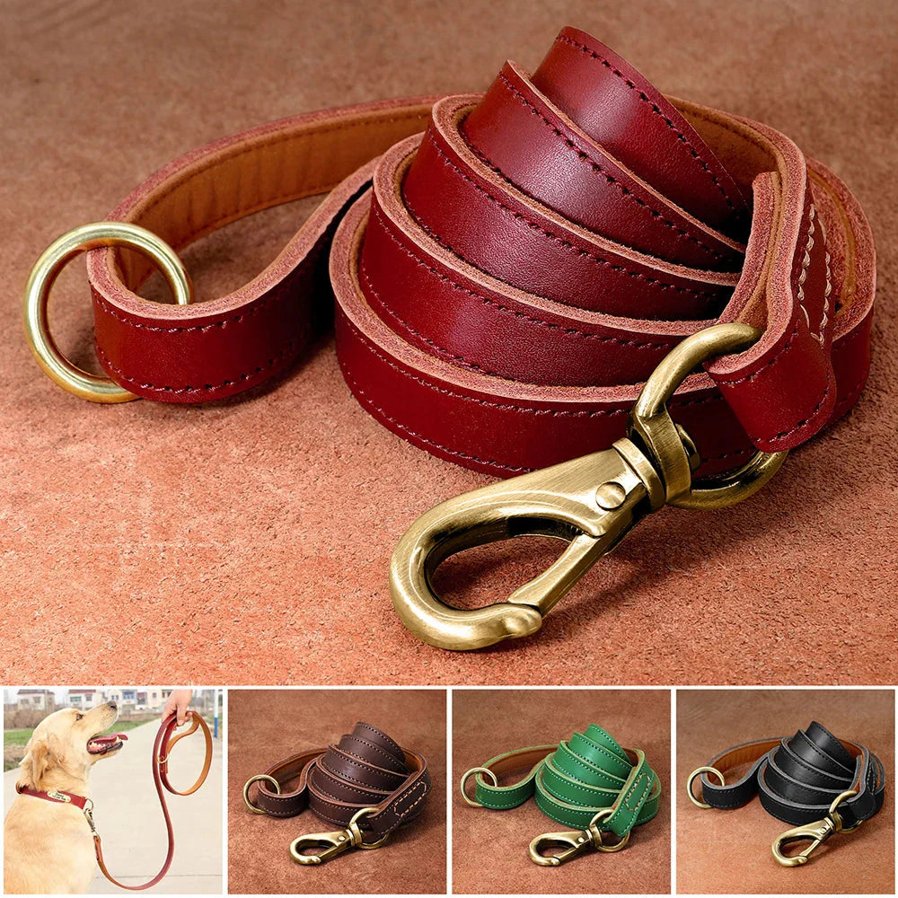 The Classic Leather Lead - Premium Dog Leash