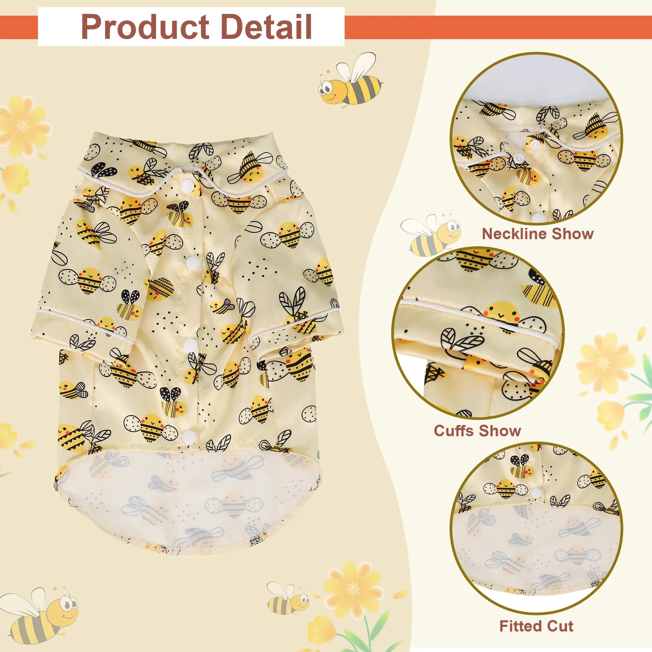 Pet Pajama Set - Cute Animal Print Loungewear
