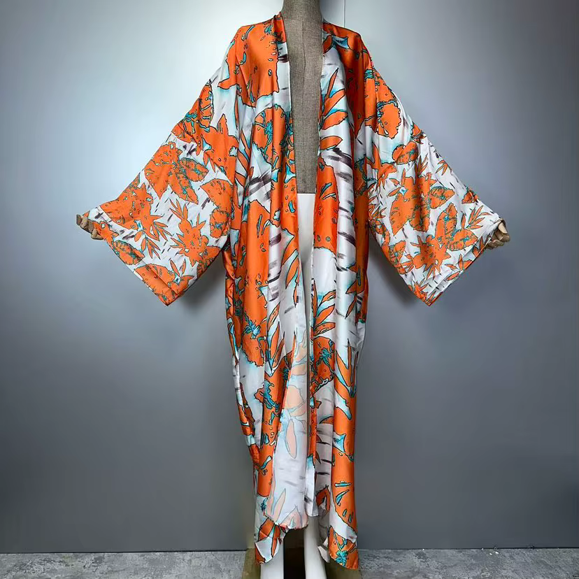 Tangerine Petals Kimono