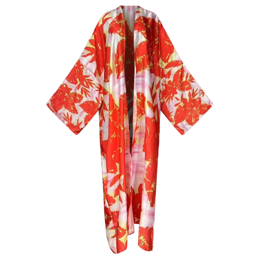 Ember Petals Kimono