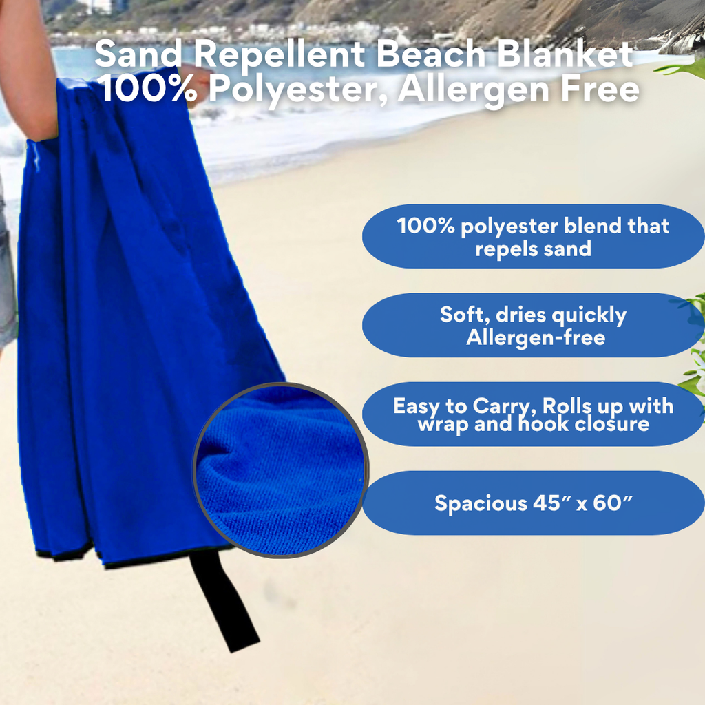 Holiday Travel Beach Blanket – Sand-Repellent & Gift Ready