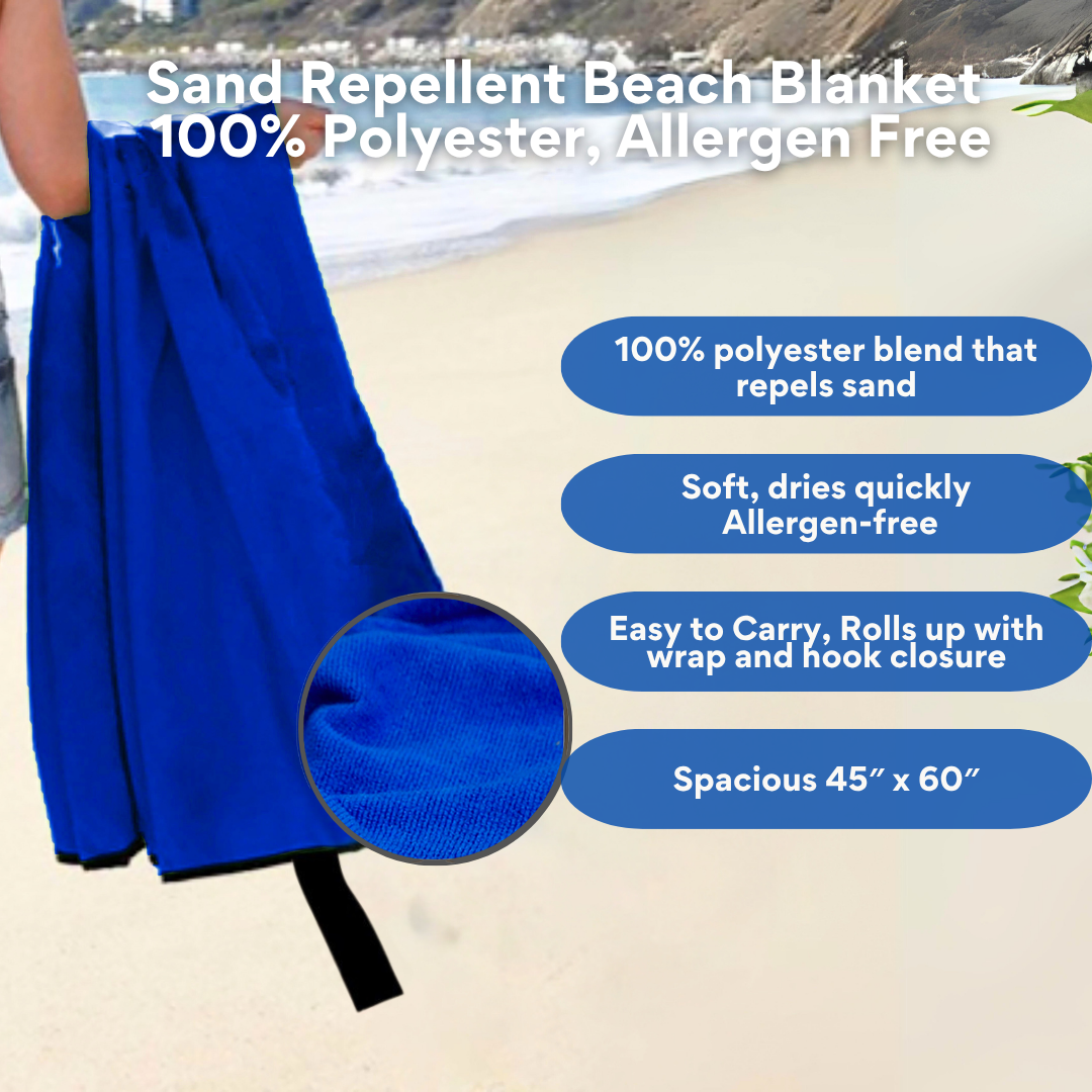 Holiday Travel Beach Blanket – Sand-Repellent & Gift Ready