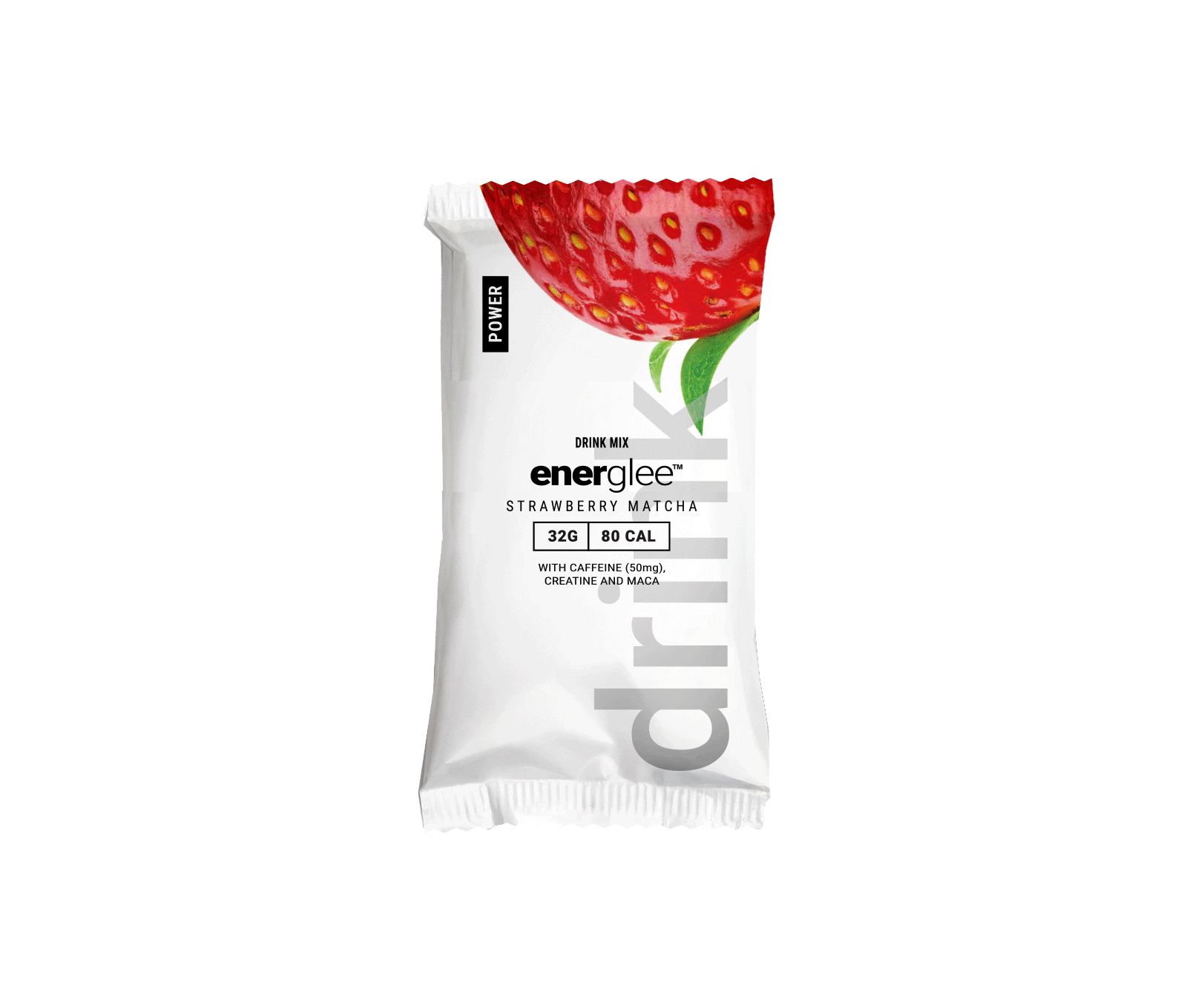 Strawberry Matcha Creatine Power Drink w/Adaptogens