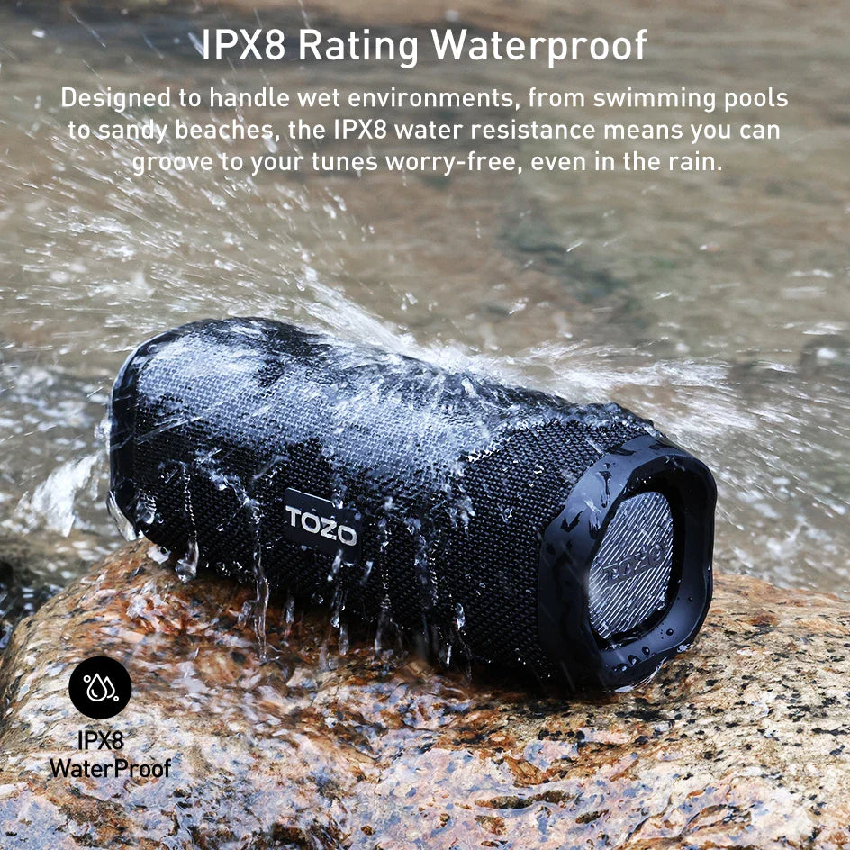 Bluetooth Speaker with Dual Drivers & Dual Bass Diaphragms