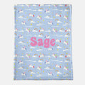 Sage Personalized Minky Blanket