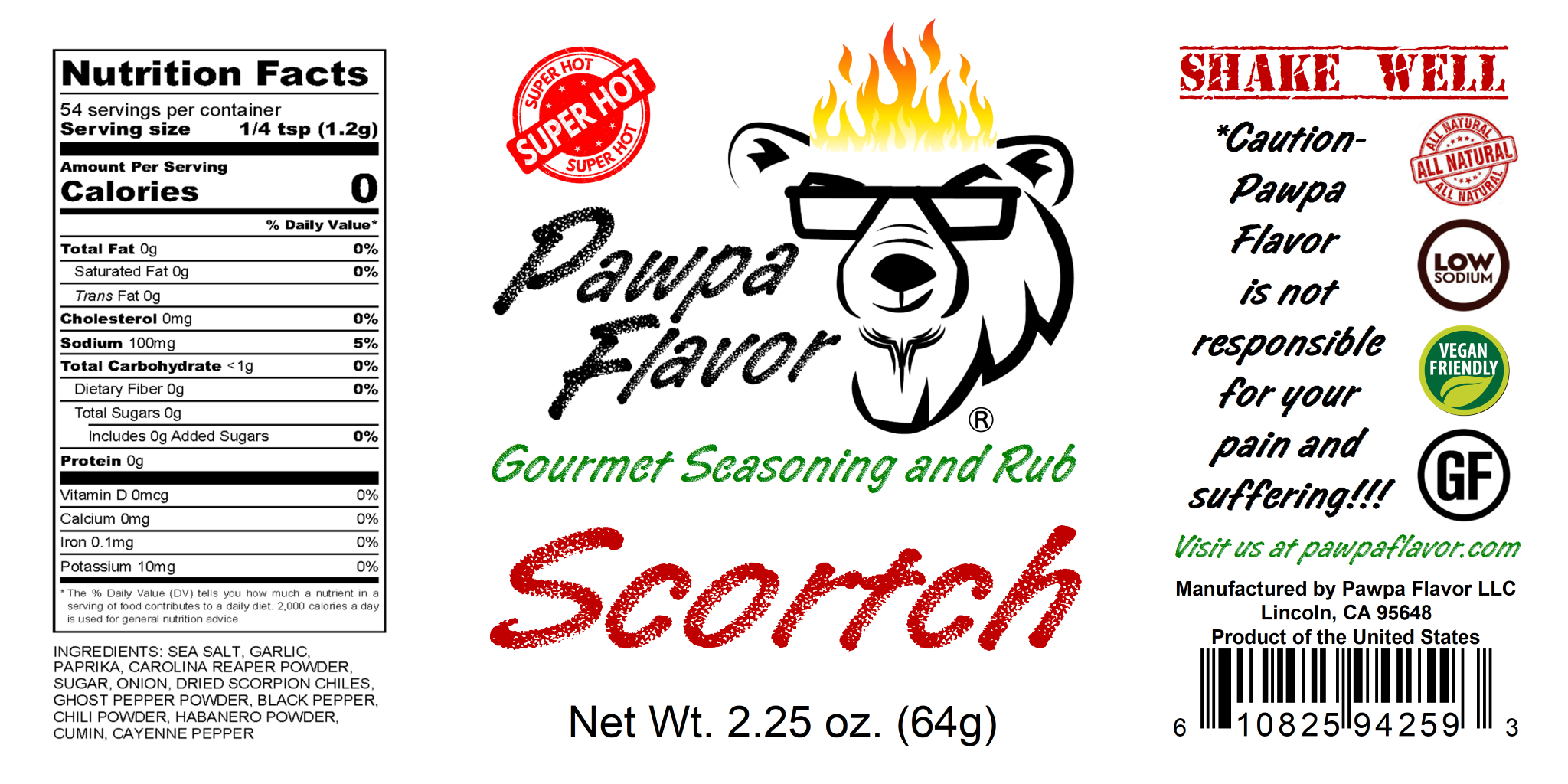 Pawpa Flavor Scortch