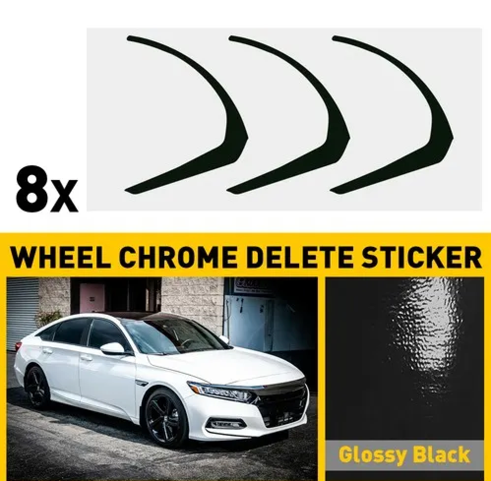 2018-2022 Xgen Accord Wheel Chrome Delete Gloss Black