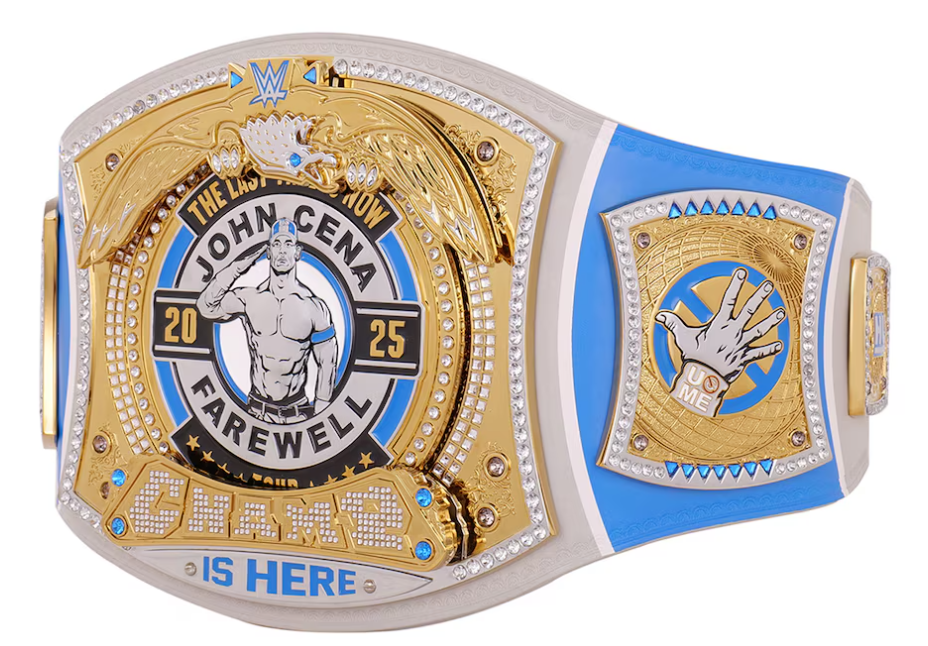 John Cena Farewell Tour 2025 Grand Rapids Spinner Championship Replica Title Belt