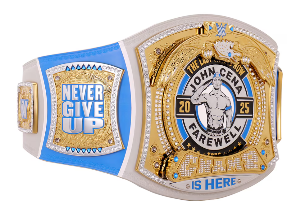 John Cena Farewell Tour 2025 Grand Rapids Spinner Championship Replica Title Belt