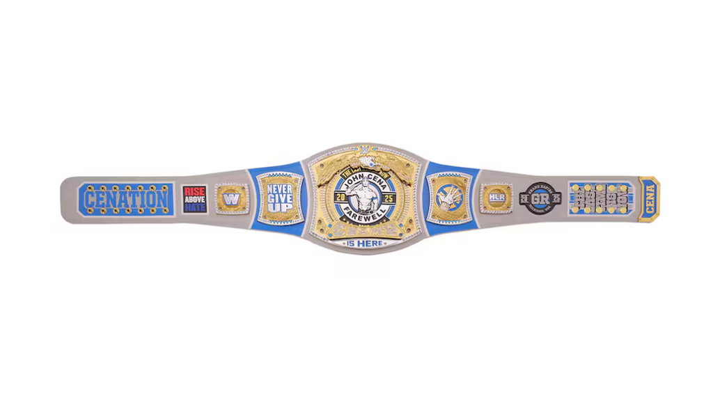 John Cena Farewell Tour 2025 Grand Rapids Spinner Championship Replica Title Belt