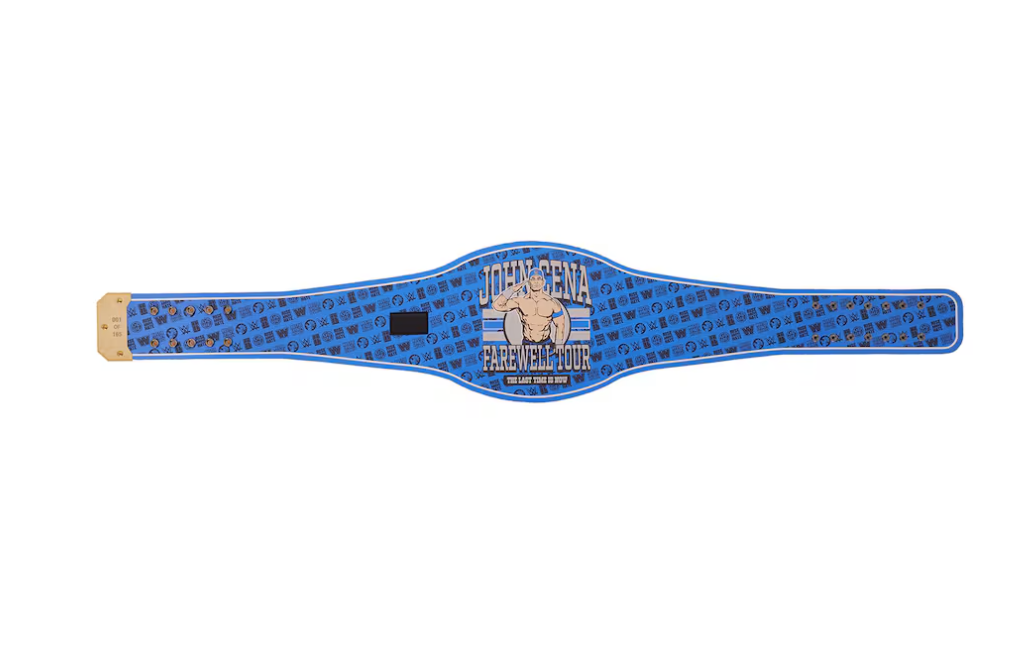 John Cena Farewell Tour 2025 Grand Rapids Spinner Championship Replica Title Belt
