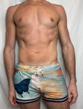 CTS BUTTERFLY CLOUDS SWIM TO GYM SHORT