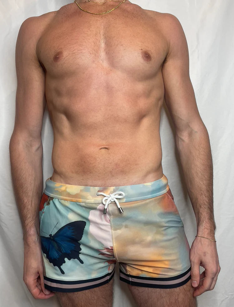 CTS BUTTERFLY CLOUDS SWIM TO GYM SHORT