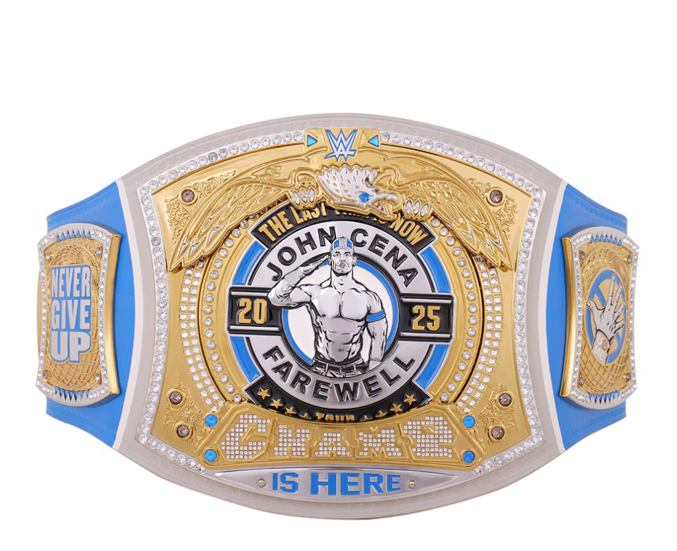 John Cena Farewell Tour 2025 Grand Rapids Spinner Championship Replica Title Belt