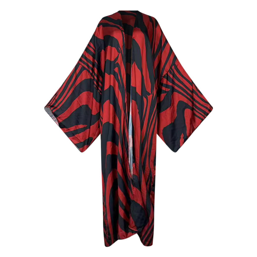 Crimson Rhythm Kimono