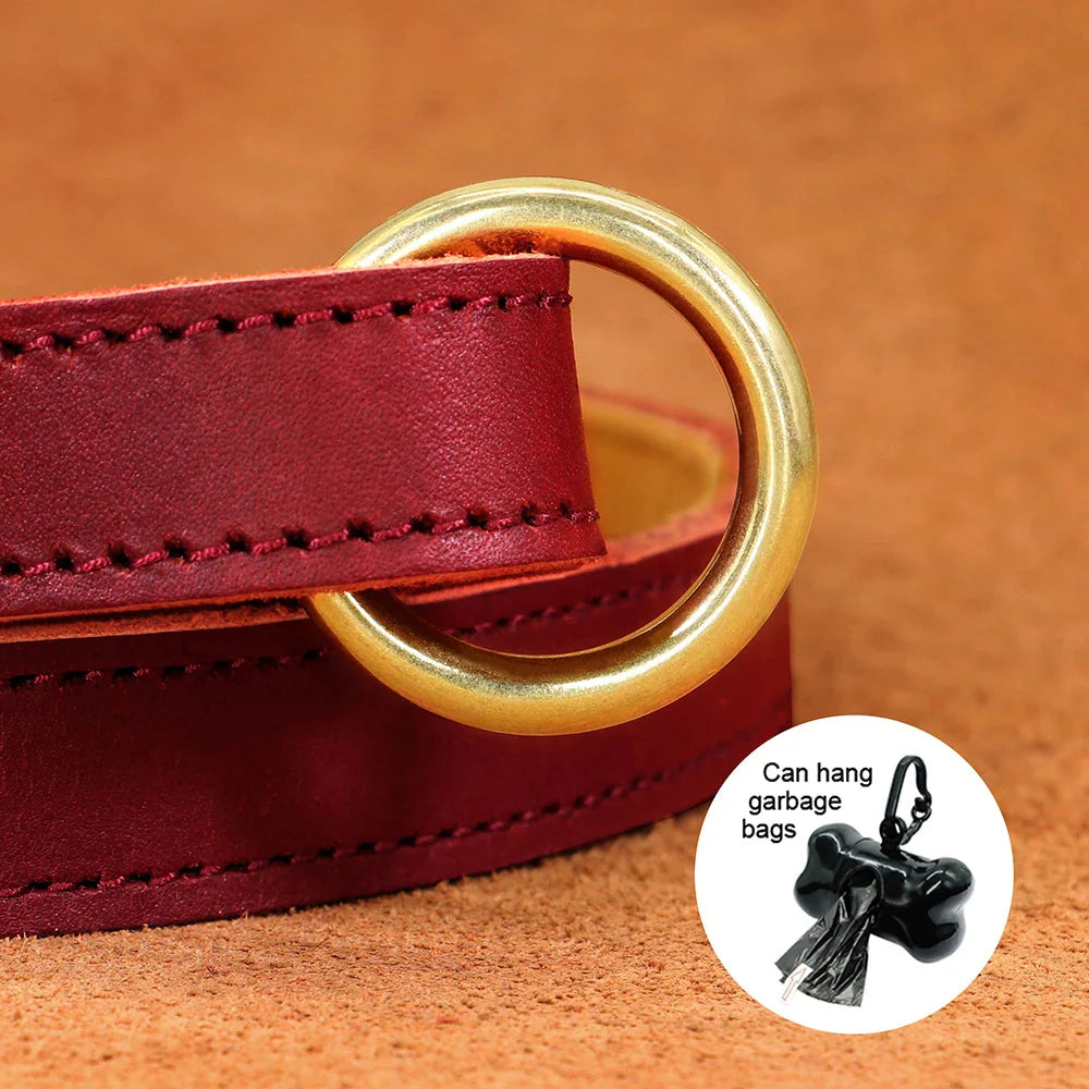 The Classic Leather Lead - Premium Dog Leash