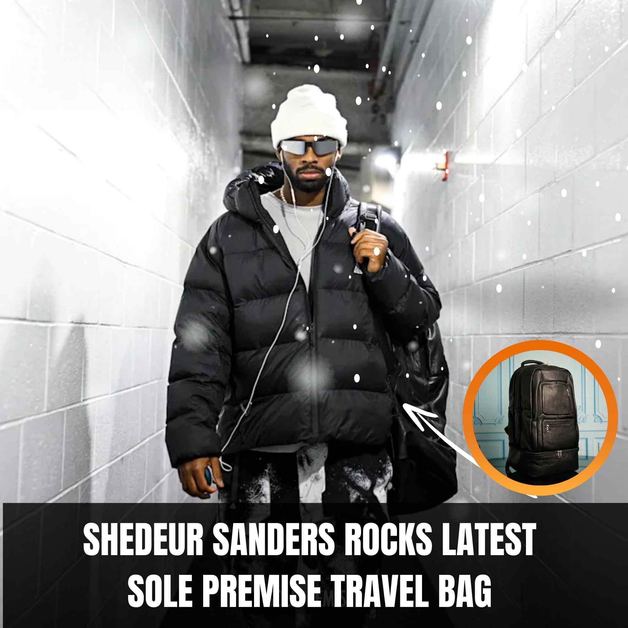 Black Leather Patented Carry-on Bag (XL Design) (Only 300 Made)