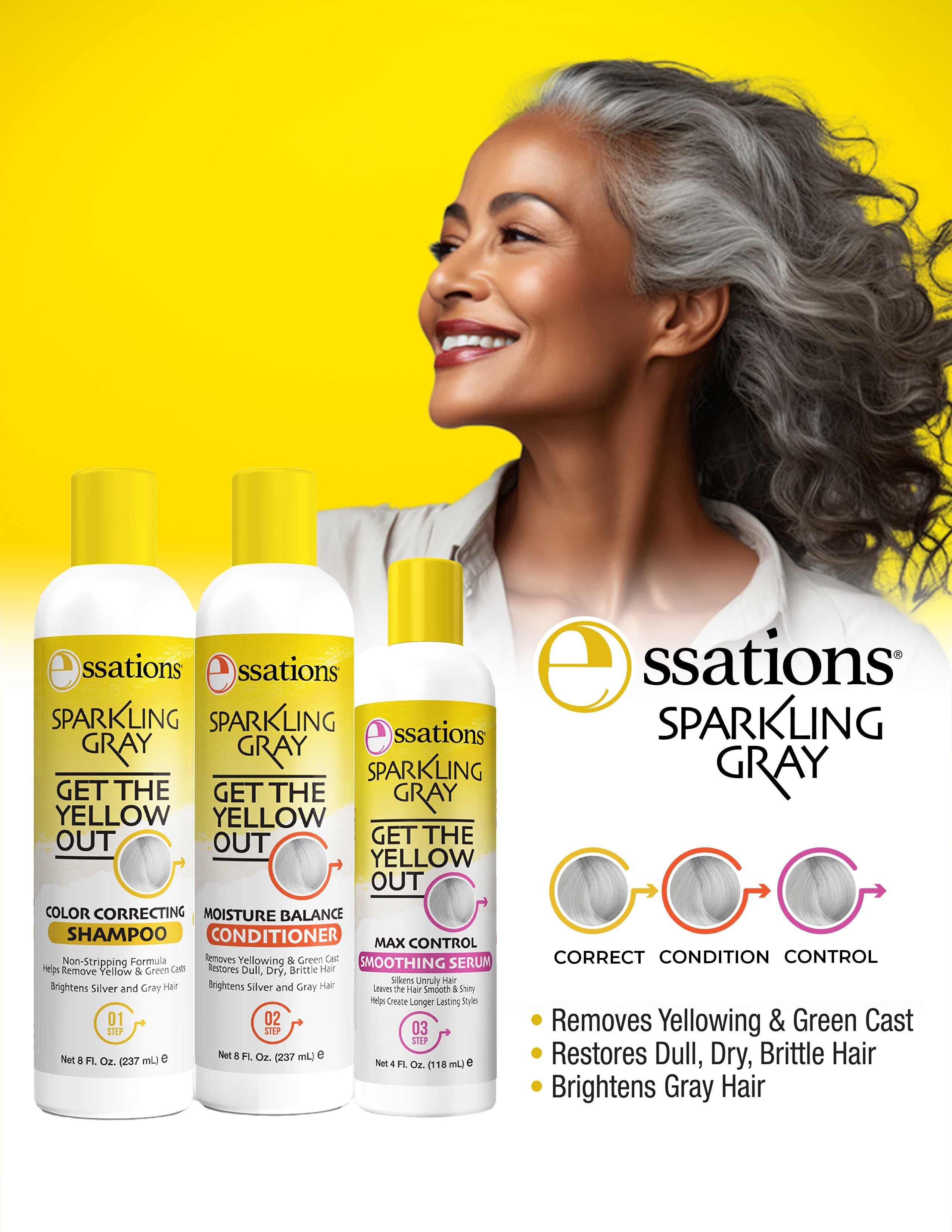 Sparkling Gray Max Control Smoothing Serum by Essations