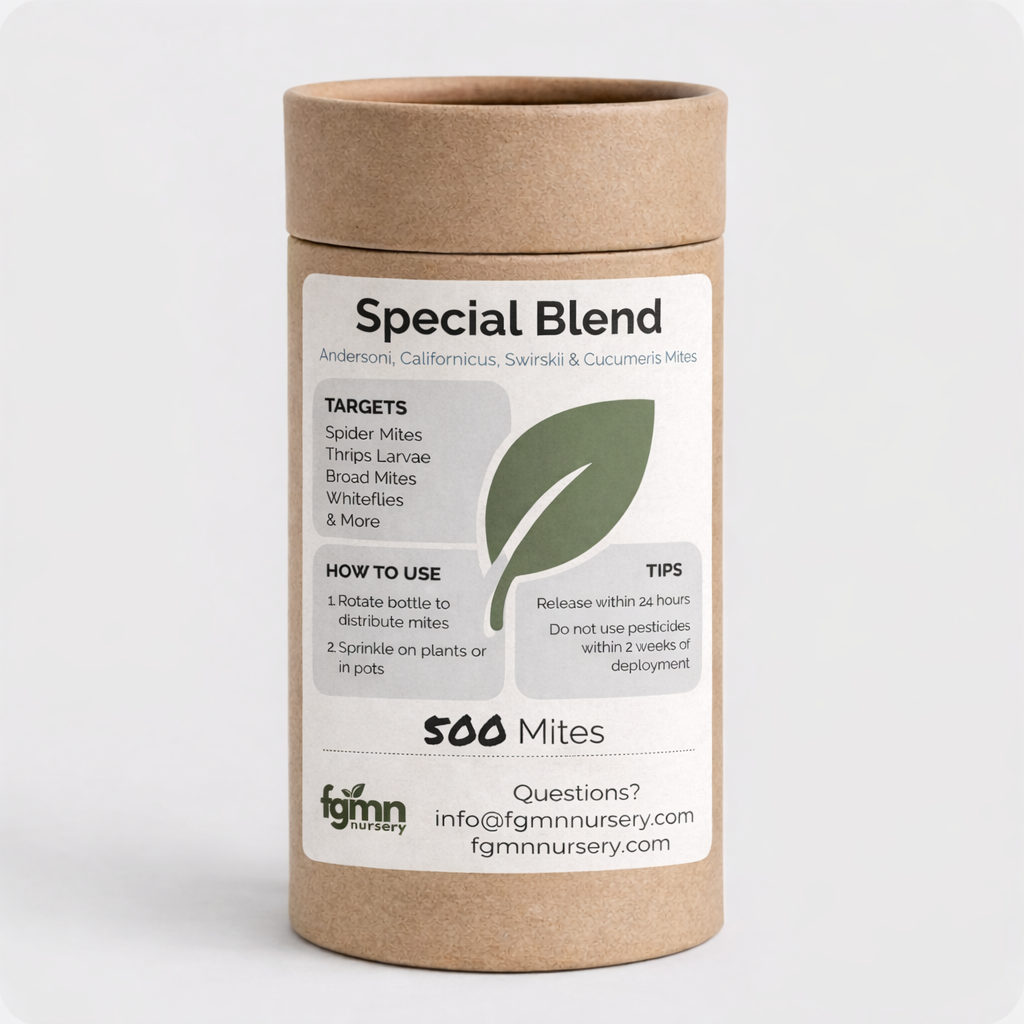 Special Blend Predatory Mite Mix Treatment Bottles