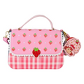 Strawberry Shortcake Gingham Crossbody Bag With Coin Bag