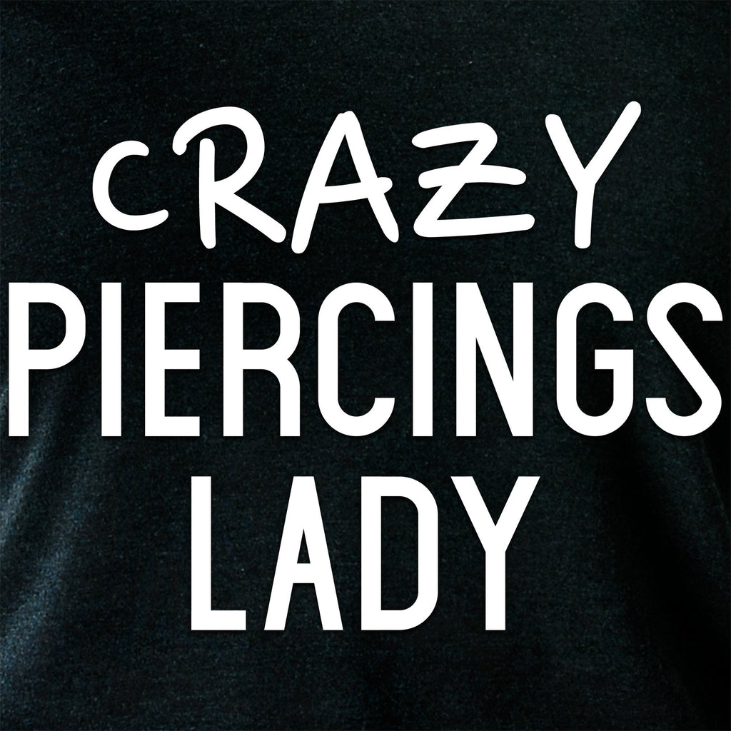 Crazy Piercings Lady Tapered Long Sleeve Hoodie