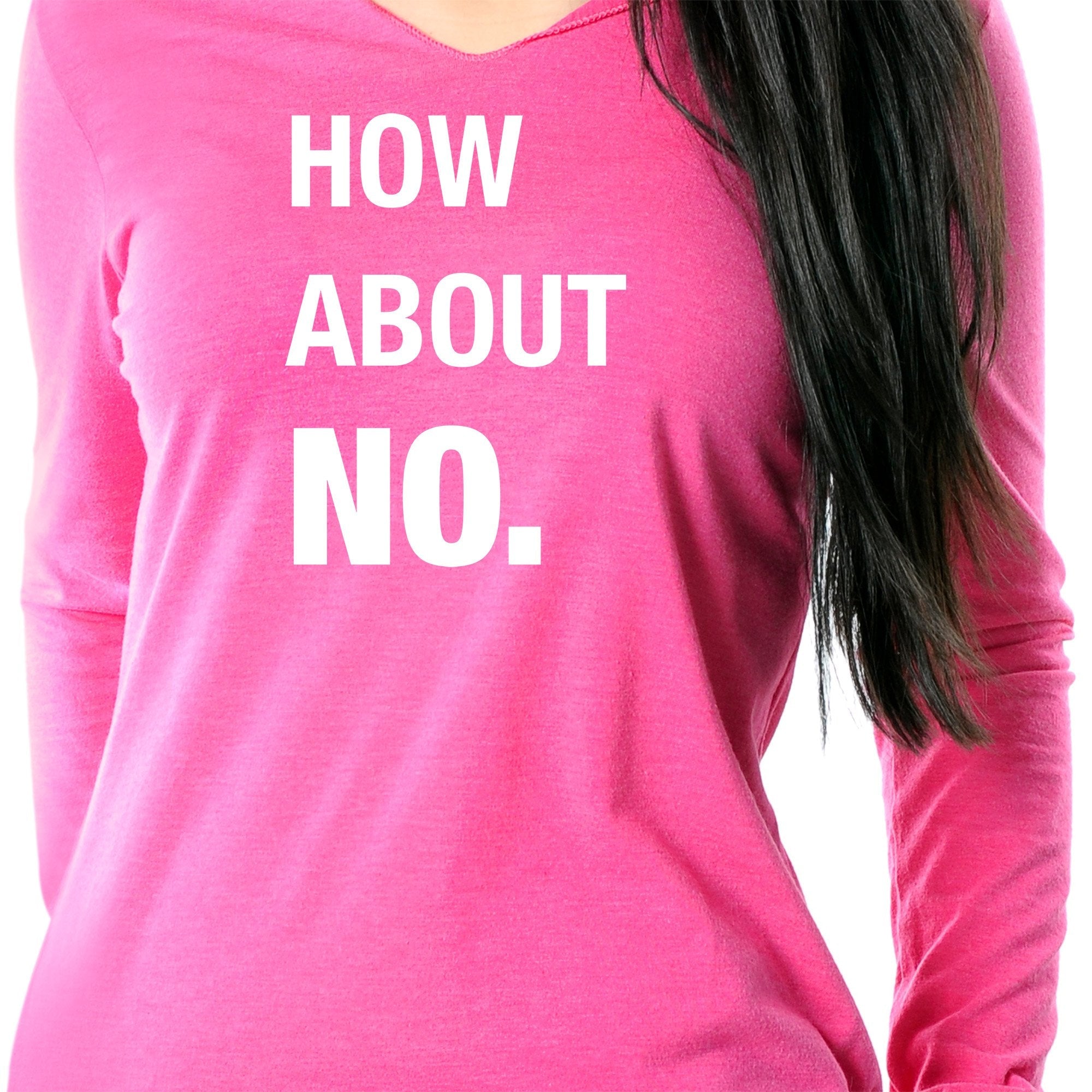How About No Tapered Long Sleeve Hoodie