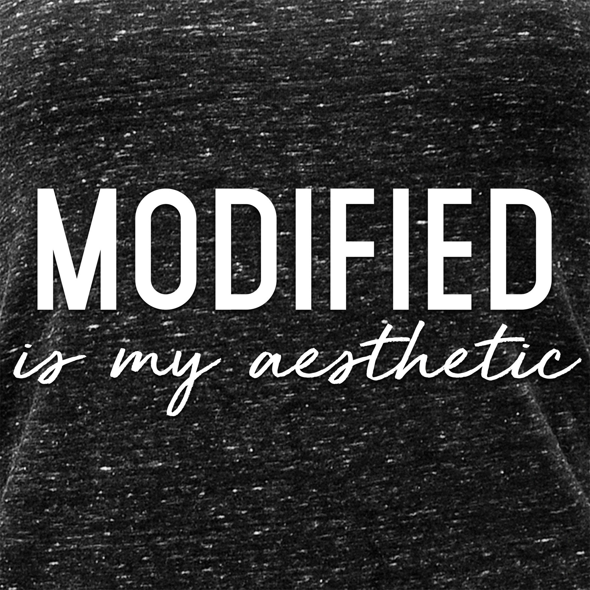Modified is my Aesthetic Black Gray Cosmic Twist Back Tank Top