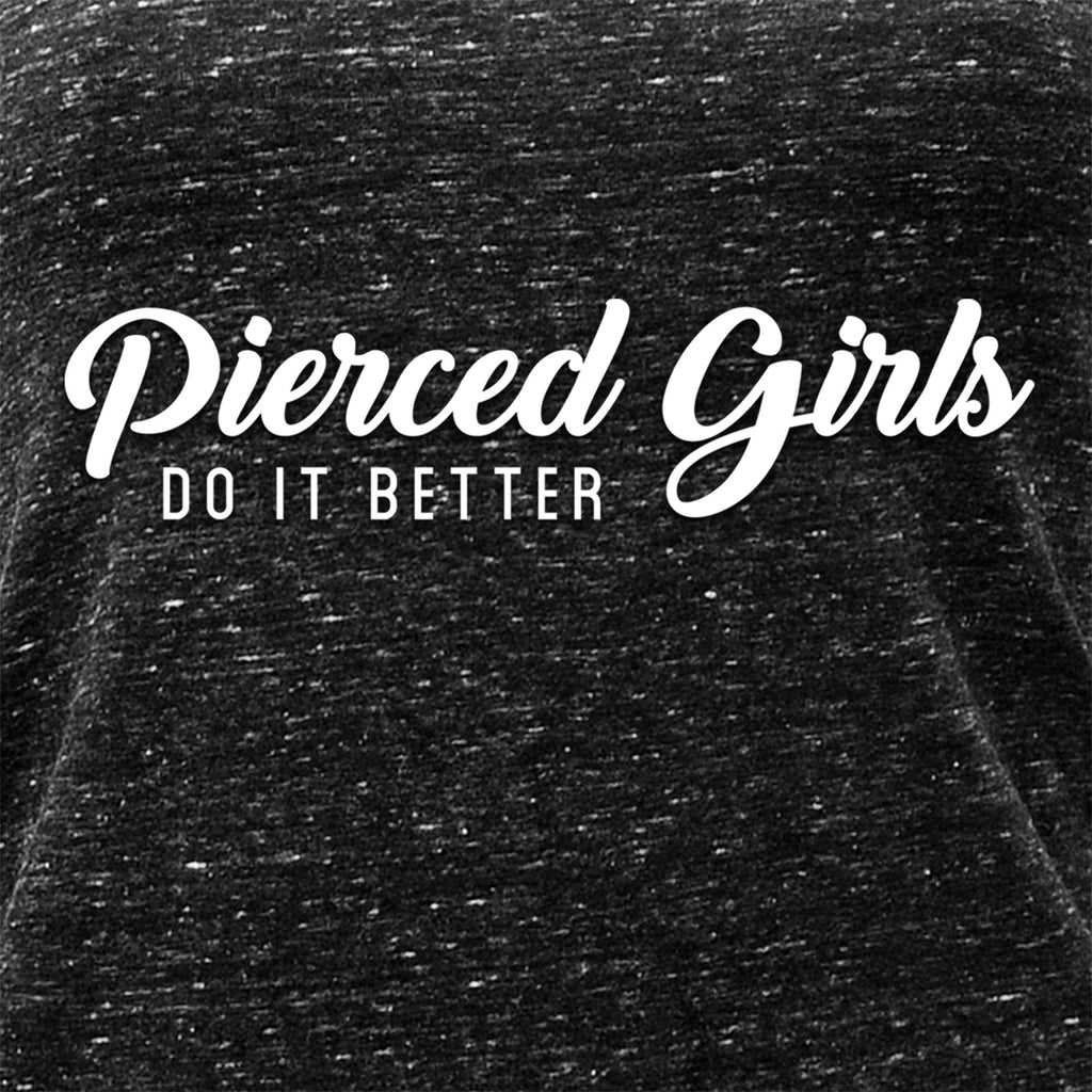 Pierced Girls Do It Better Black Gray Cosmic Twist Back Tank Top