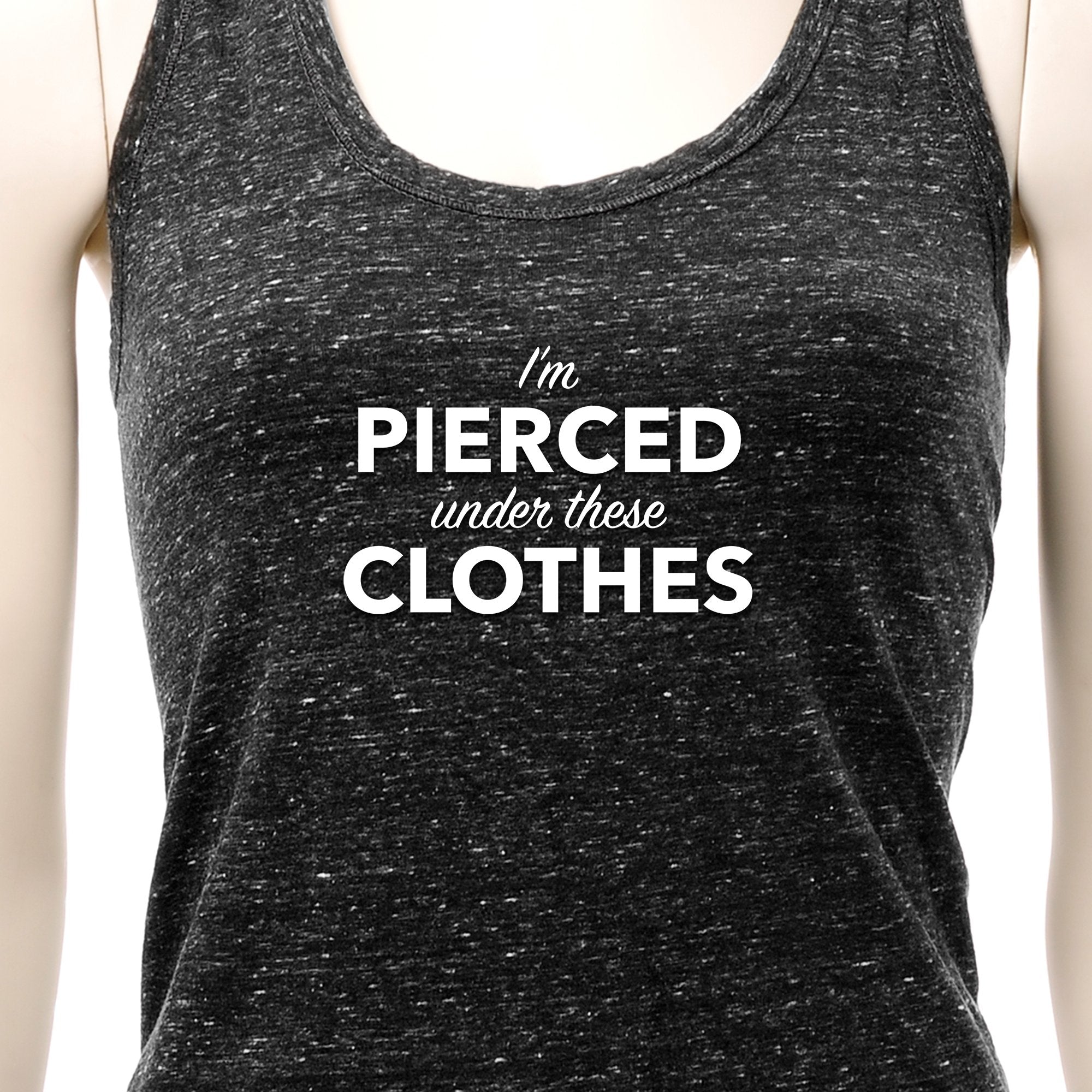 I'm Pierced Under These Clothes Cosmic Twist Back Tank Top