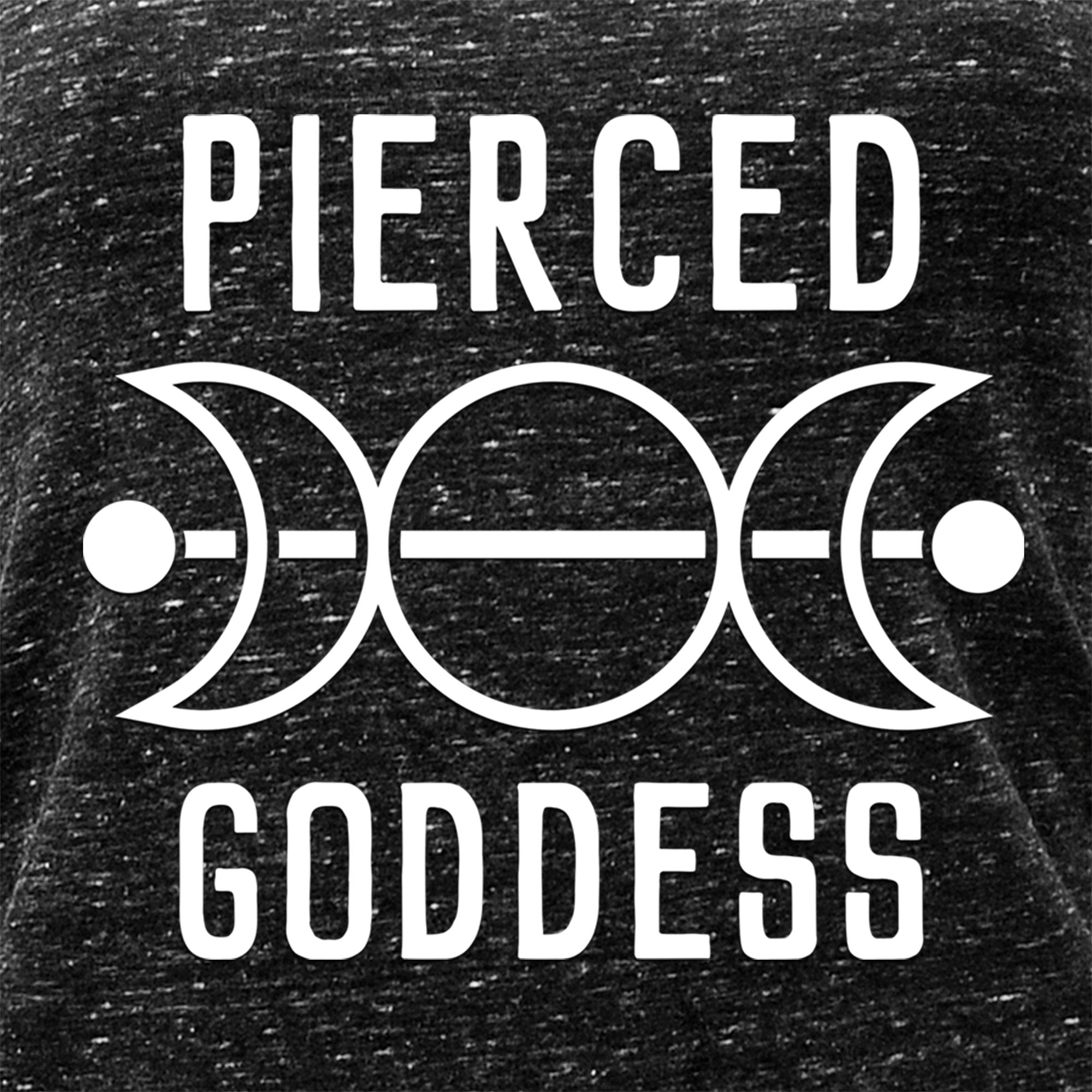 Pierced Goddess Black Gray Cosmic Twist Back Tank Top