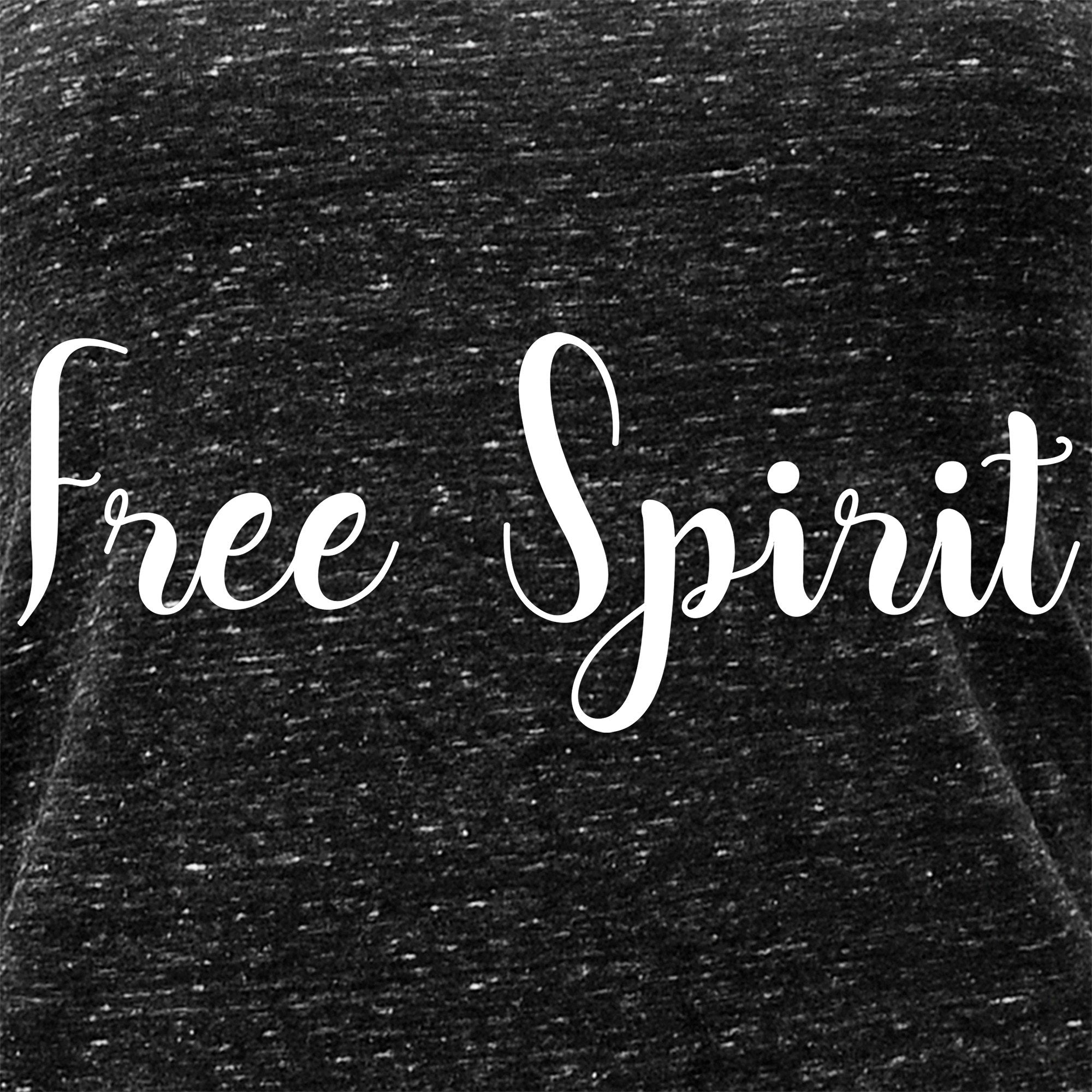 Free Spirit Black Gray Cosmic Twist Back Tank Top