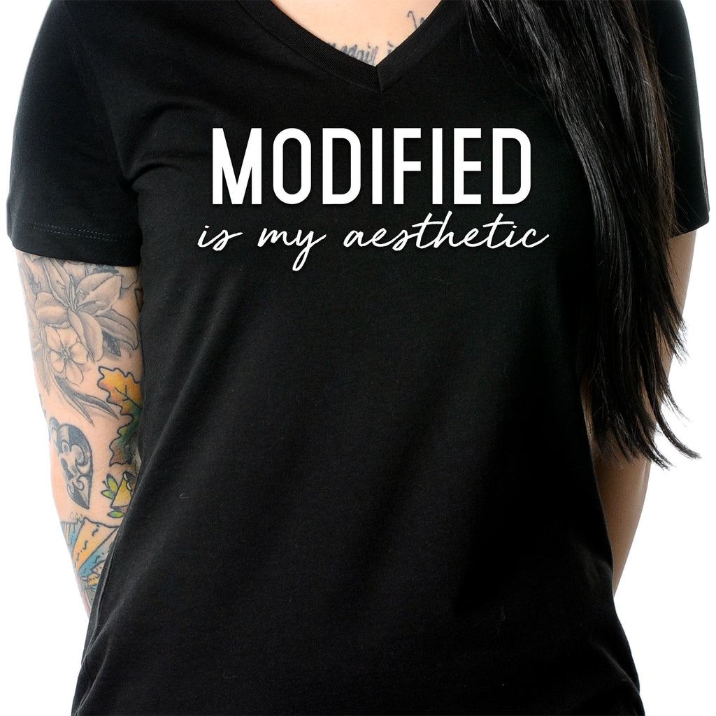 Modified is my Aesthetic V-Neck Tee Shirt