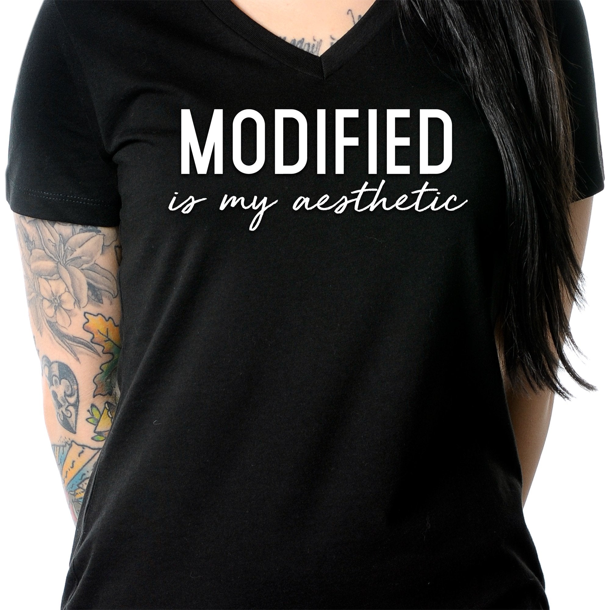 Modified is my Aesthetic V-Neck Tee Shirt