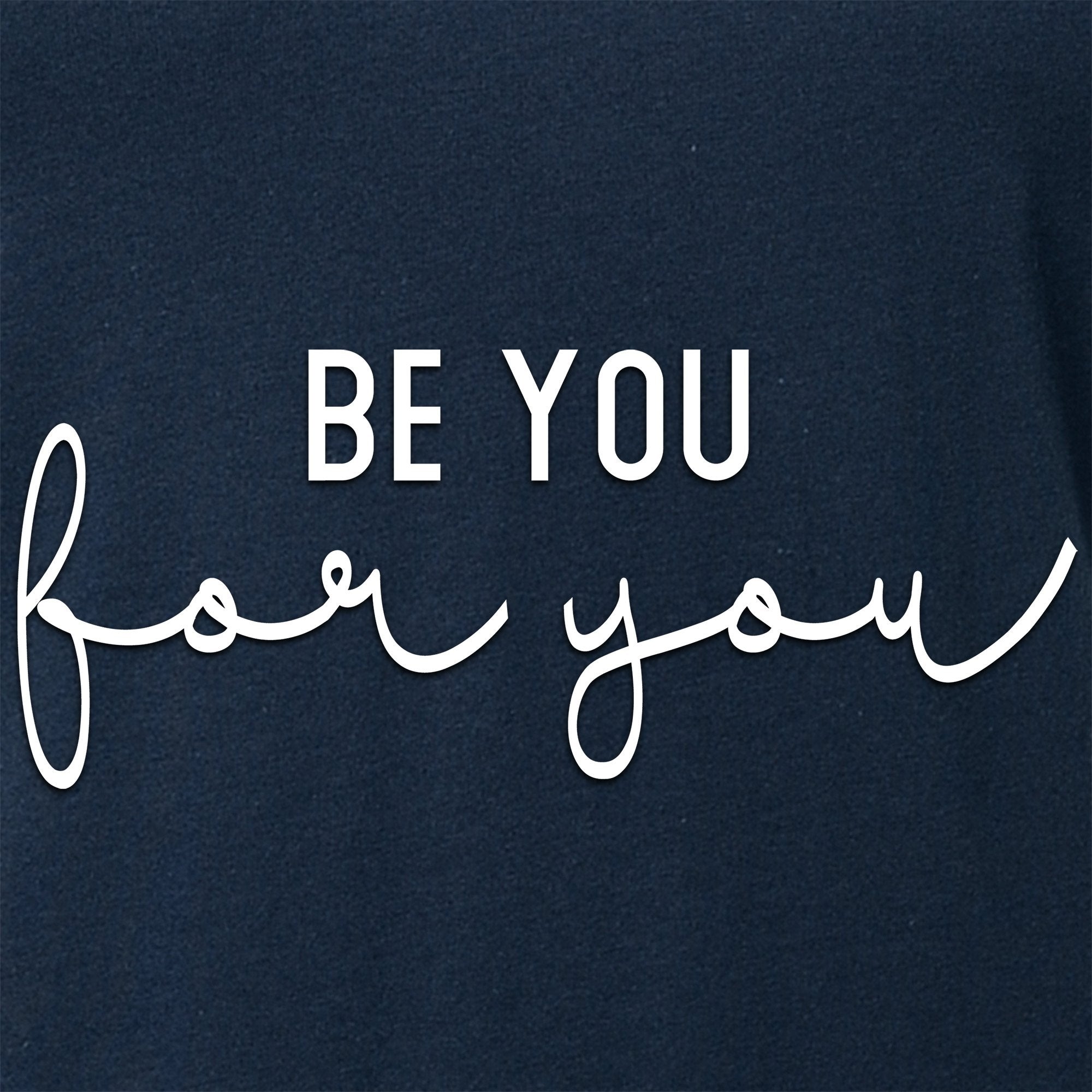 Be You, For You Black Tapered V-Neck Tee Shirt