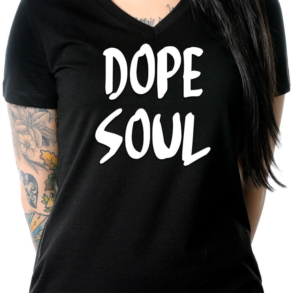 Dope Soul Tapered V-Neck Tee Shirt