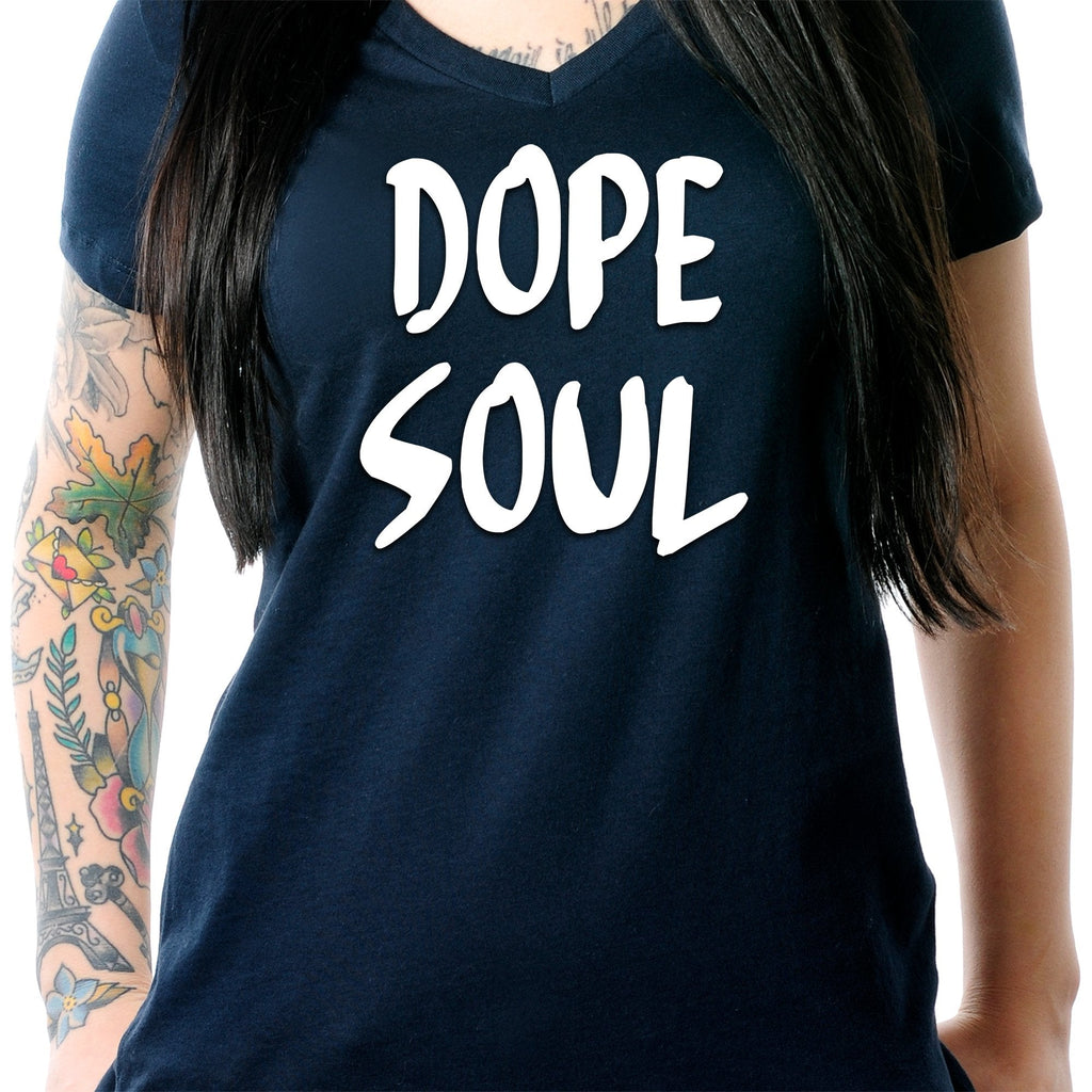 Dope Soul Tapered V-Neck Tee Shirt